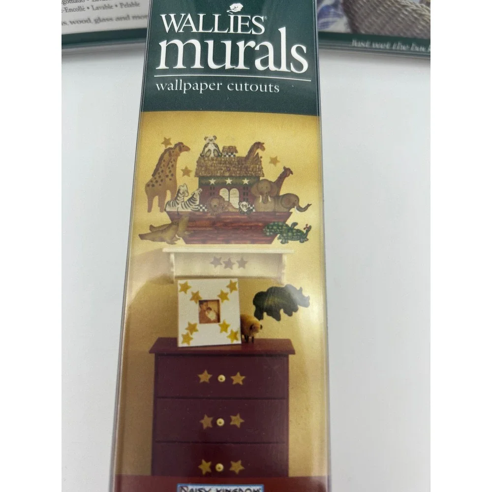 Wallies Daisy Kingdom Country Noah Ark Wallpaper Cutouts & Murals 3 Pack Set NEW